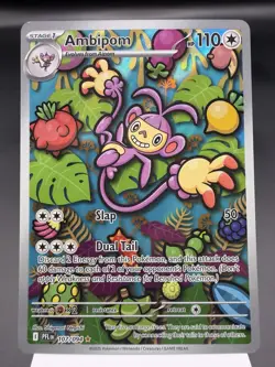 Ambipom 107/094 - Illustration Rare - Phantasmal Flames Pokemon Card MINT - Image 1