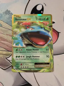 Pokemon TCG Venusaur EX Holo Ultra Rare Card 1/108 Evolutions - Image 1