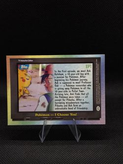 2000 Topps Pokemon TV Animation Blue Label, EP1 - I CHOOSE YOU! LP - Image 2
