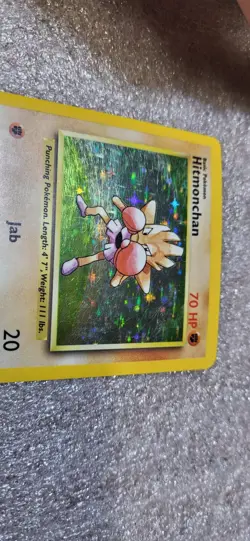 Hitmonchan 7/102 - Base Set Unlimited Holo Rare Vintage WOTC 1999 Pokemon TCG - Image 4