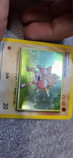 Hitmonchan 7/102 - Base Set Unlimited Holo Rare Vintage WOTC 1999 Pokemon TCG - Image 5