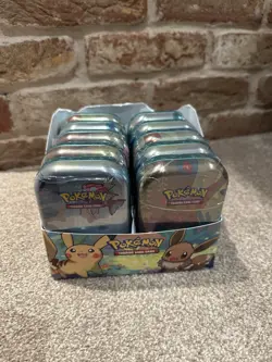 Pokemon Kanto Friends Mini Tins : Display Box With 10 Mini Tins - Tins Sealed - Image 1