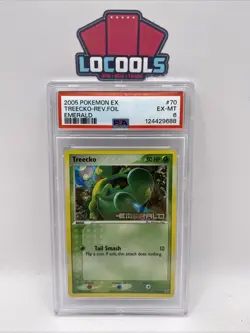 2005 Pokemon Ex #70 Treecko Reverse Foil Excellent To Near Mint Emerald PSA 6 - Image 1