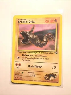 BROCK'S ONIX - 69/132 - Gym Heroes - Pokemon Card - LP - Image 1