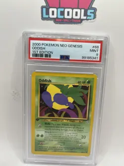 2000 Pokemon Neo Genesis 1st Edition Oddish 68/111 PSA 9 Mint - Image 1