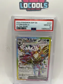 2024 Pokemon SSP EN Hydreigon ex Ultra Rare #223/191 PSA 10 Gem Mint - Image 1
