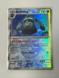 Bronzong 067/131 Master Ball Pattern Holo Pokemon SV: Prismatic Evolutions NM - Image 1