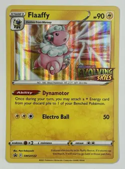 Pokemon TCG - Flaaffy - SWSH122 - Evolving Skies Stamped - Prerelease Promo - Image 1
