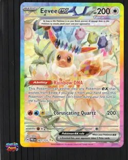 Pokemon Prismatic Evolutions - 167/131 Eevee ex - SIR - NM/M - Image 1