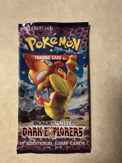 Pokemon TCG Black & White Dark Explorers Empty Pack Art (Scrafty) - Image 1