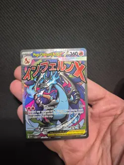 POKEMON TCG MEGA CHARIZARD X EX 023 BLACK STAR PROMO PERFECT CONDITION 10/10 - Image 1
