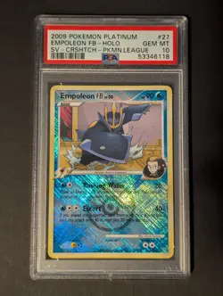 2009 POKEMON PLATINUM SUPREME VICTORS #27 EMPOLEON FB SV-CRSHTCH PKMN.L PSA 10 - Image 1