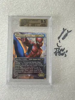 BGS 9.5 GEM Sensational Borderless) Marvel Spider-Man: Eternal Graded Commander - Image 1
