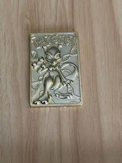 1999 Pokemon 23K Gold Plated Trading Card only Mewtwo Vintage - Image 1