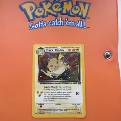 Pokemon TCG Dark Raichu Team Rocket 83/82 Holo Secret Rare HP. - Image 1