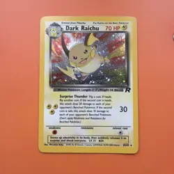 Pokemon TCG Dark Raichu Team Rocket 83/82 Holo Secret Rare HP. - Image 2