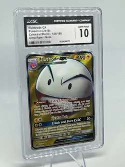 Pokemon Electrode GX Full Art Celestial Storm Card 155/168 CGC 10 - Image 1