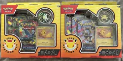 NEW SEALED POKEMON TCG 30TH ANNIVERSARY POKEMON DAY 2026 COLLECTION BOX LOT OF 2 - Image 1