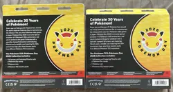 NEW SEALED POKEMON TCG 30TH ANNIVERSARY POKEMON DAY 2026 COLLECTION BOX LOT OF 2 - Image 2