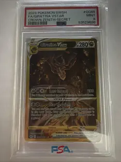 Pokemon TCG Crown Zenith Giratina VSTAR GG69/GG70 Secret Rare Psa 9 - Image 1