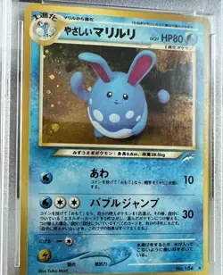 Light Azumarill Neo 4 Destiny Japanese Holo #184 PSA 10 Gem Mint Pokemon 2001 - Image 2