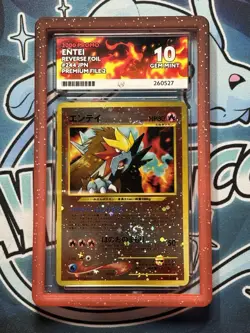 Entei - 244 - Reverse Holo - Neo Premium File 2 - ACE 10 - Japanese Pokemon - Image 1
