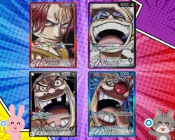 One Piece Card Emperors in the New World OP09 Leader Parallel 4-card set JP - Image 1