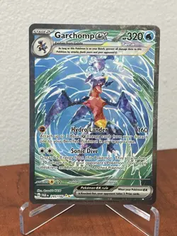 Pokemon TCG Garchomp EX Illustration Rare Card 245/182 Sv04: Paradox Rift - Image 1