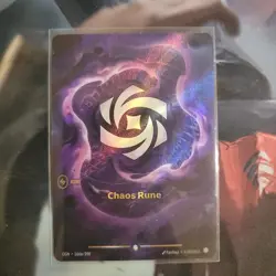 Foil Riftbound Chaos Rune Card Origins 166a/298 English League Of Legends - Image 1
