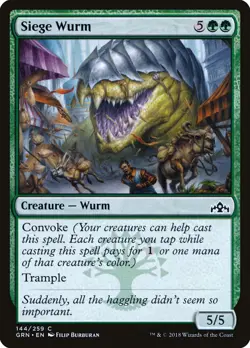 Magic the Gathering (mtg): GRN: Siege Wurm (x 4) - Image 1