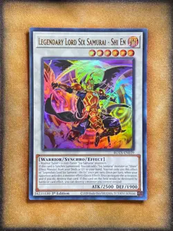 Yugioh Legendary Lord Six Samurai - Shi En ROTA-EN039 Ultra Rare 1st Ed NM - Image 1