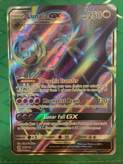 Lunala GX 141/149 - Sun & Moon - Full Art Holo Pokemon Card - Near Mint (NM) - Image 1