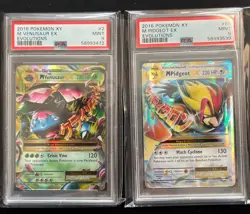 2016 Evolutions XY Lot Of 2 Graded Cards PSA 9 Mint M Venusaur #2, M Pidgeot #65 - Image 1