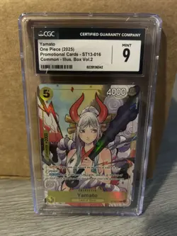 Yamato (Illustration Box Vol.2) - One Piece Promotion Cards - CGC 9 English - Image 1