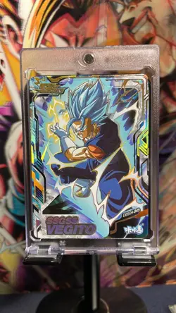 RARE Serial 25/99 SSB Vegito Dragon Ball Super Textured SSR Card WAFER DBS04-049 - Image 1