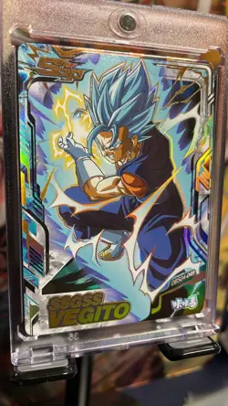 RARE Serial 25/99 SSB Vegito Dragon Ball Super Textured SSR Card WAFER DBS04-049 - Image 2