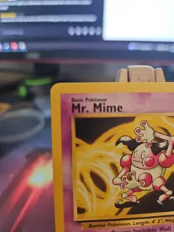 Pokemon TCG Mr. Mime 22/64 Jungle Set Unlimited Non-Holo Rare Card MP - Image 2
