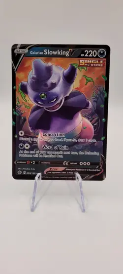 Pokemon TCG: Galarian Slowking V Chilling Reign 099/198 Holo Ultra Rare Card NM - Image 2