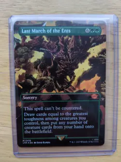 Last March of the Ents Foil (Borderless) 0418 - MTG Lord of the Rings LOTR Magic - Image 1