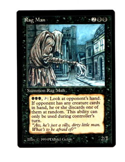 MTG Rag Man SP/NM- The Dark Magic the Gathering ~ Free Shipping ~ - Image 1
