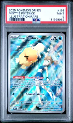 2025 Pokemon S&V Destined Rivals Misty's Psyduck #193/182 PSA 9 - Image 3