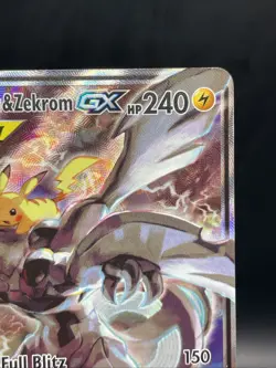 Pikachu & Zekrom GX SM168 Pokemon Sun & Moon Tag Team Alt Art Promo NM- - Image 3