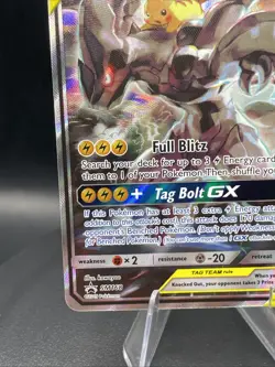 Pikachu & Zekrom GX SM168 Pokemon Sun & Moon Tag Team Alt Art Promo NM- - Image 5