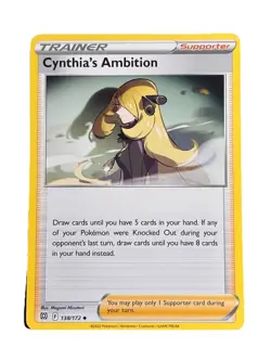 New: 2022 Pokemon TCG Cynthia's Ambition 138 Brilliant Stars Regular Uncommon - Image 1