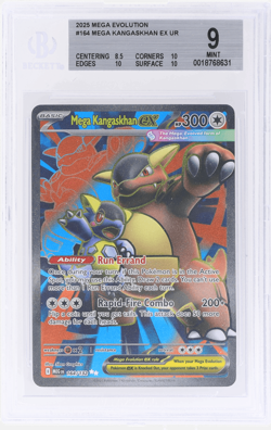2025 Pokemon Mega Evolution Mega Kangaskhan Ex Ultra Rare #164 BGS 9 - Image 1