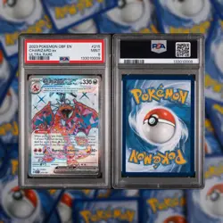 2023 POKEMON OBF EN-OBSIDIAN FLAMES ULTRA RARE #215 CHARIZARD EX PSA 9 - Image 2