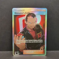 Giovanni's Exile 67/68 Hidden Fates Ultra Rare Full Art Pokemon - Image 1