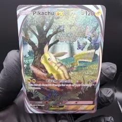 Pokemon Pikachu Pocket TCG Holo With Texture Read Description - Image 1