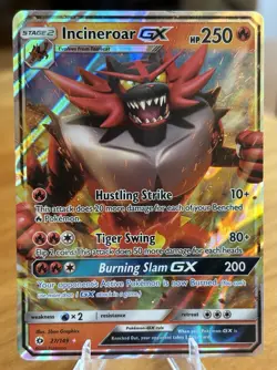 Incineroar GX 27/149 Pokemon TCG Sun & Moon Base Full Art Ultra Rare - Image 1
