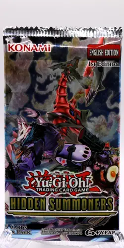 2017 YU-GI-OH! Hidden Summoners 1st Edition English 5 card pack Konami - Image 1